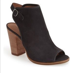 Lucky Brand Black Suede Leather Booties “Lisza”